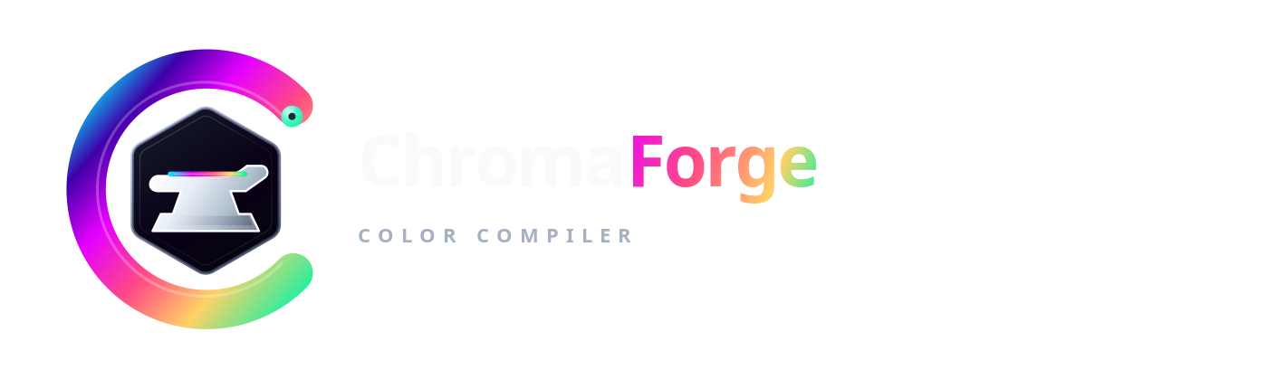 ChromaForge color compiler logo
